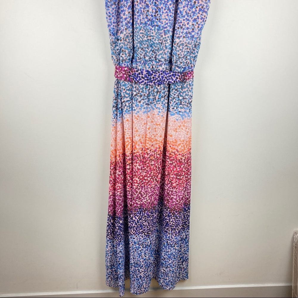 Multi-Color Halter Maxi Dress - Picture 13 of 15